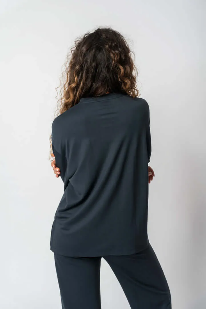 2 in 1 - Casual Chic Set in Navy Blue