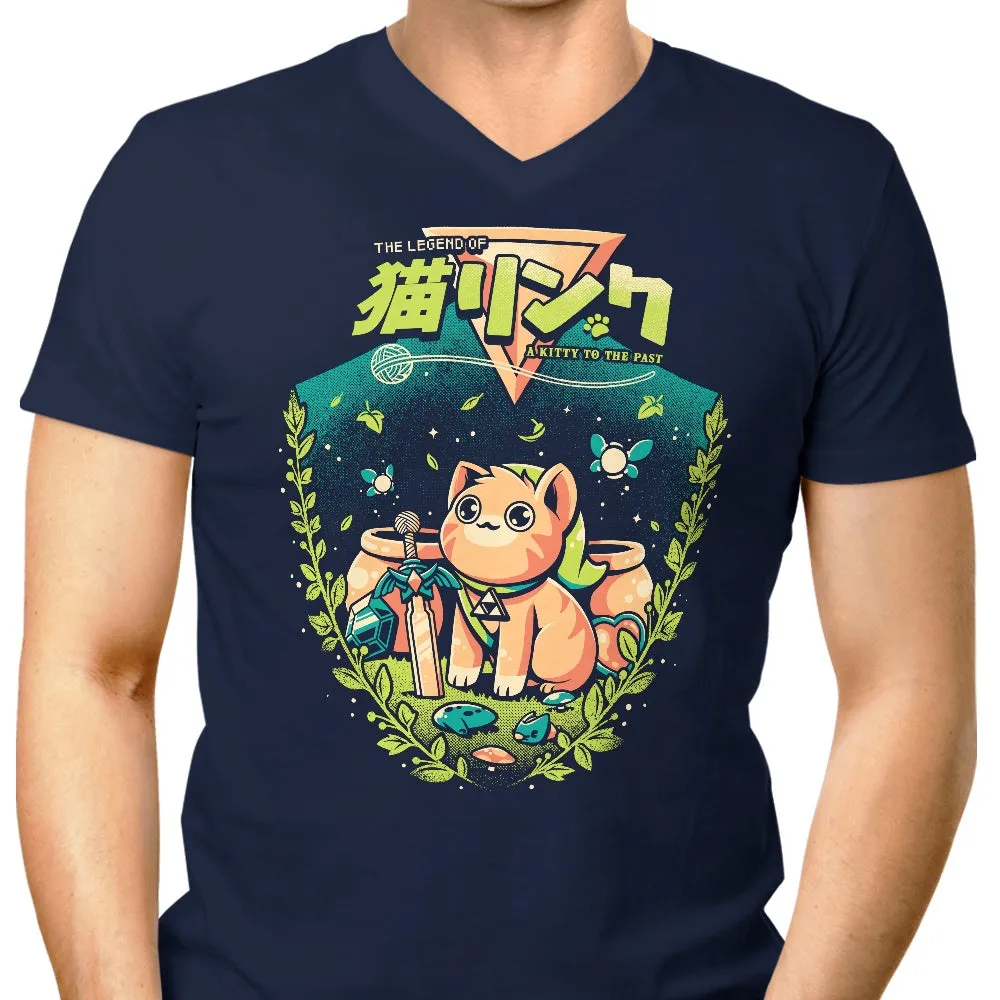 A Cat to the Past - Men's V-Neck