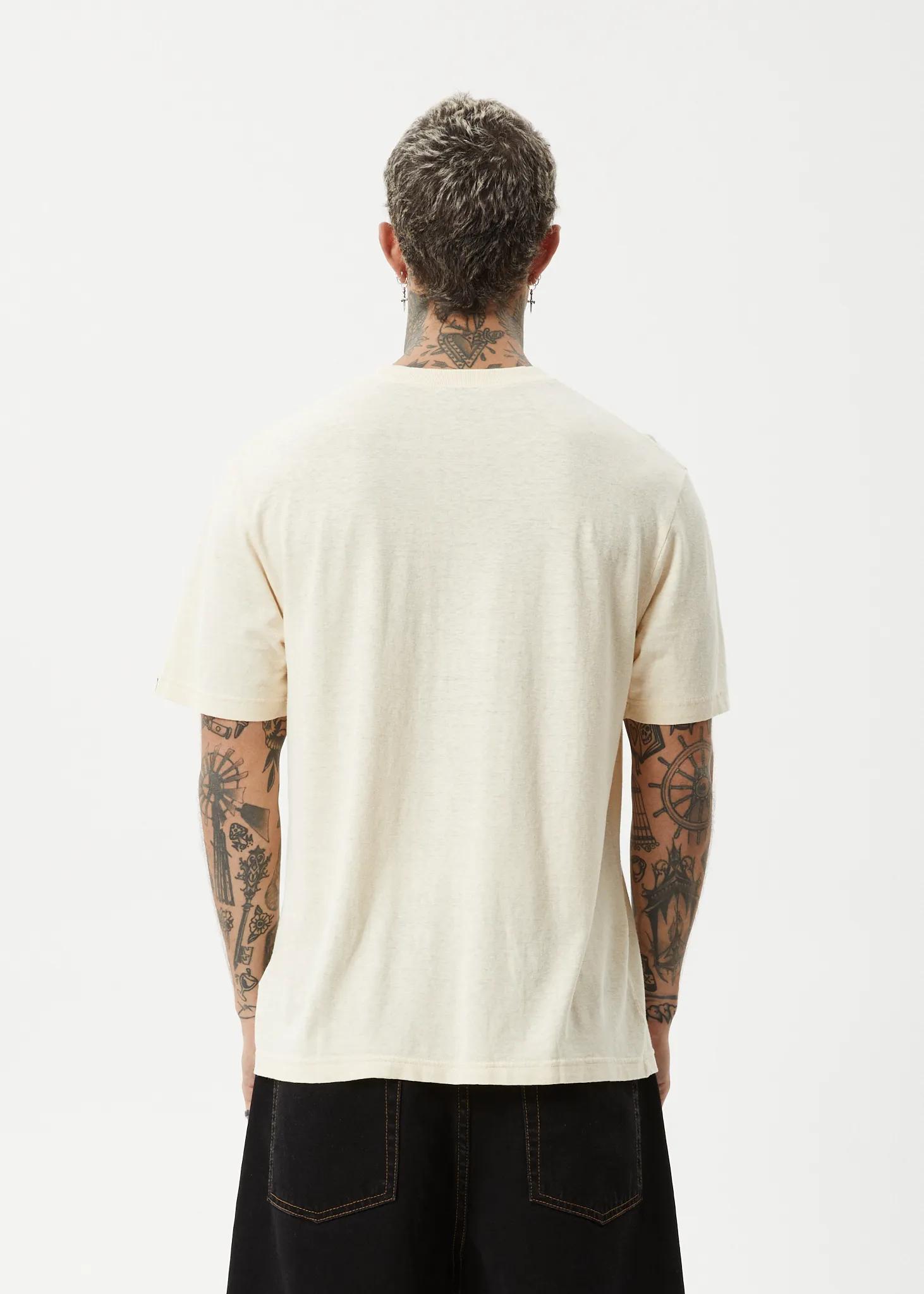 AFENDS Mens Classic - Retro Tee - Sand