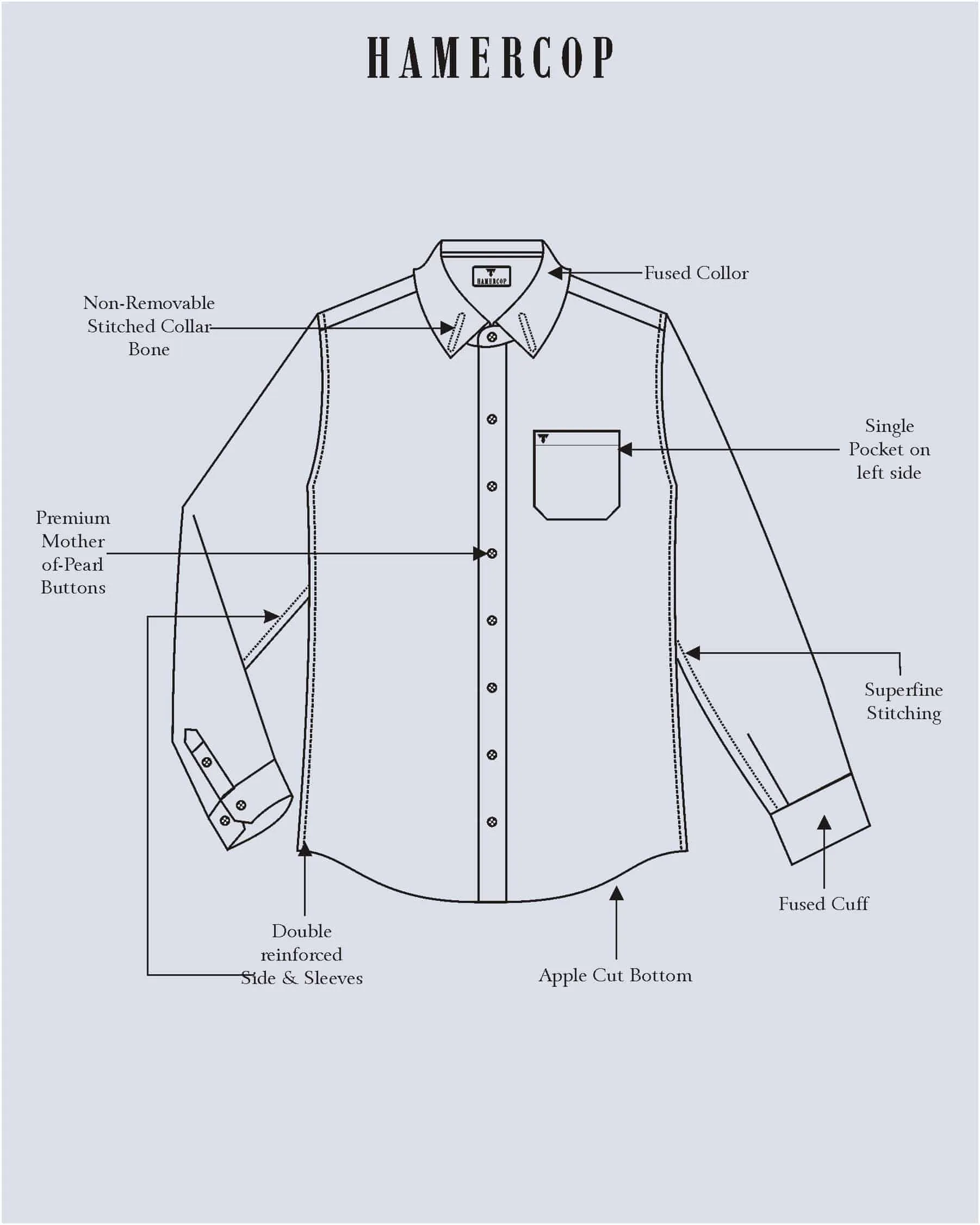 Aqua Blue Jacquard Patterned Premium Cotton Shirt