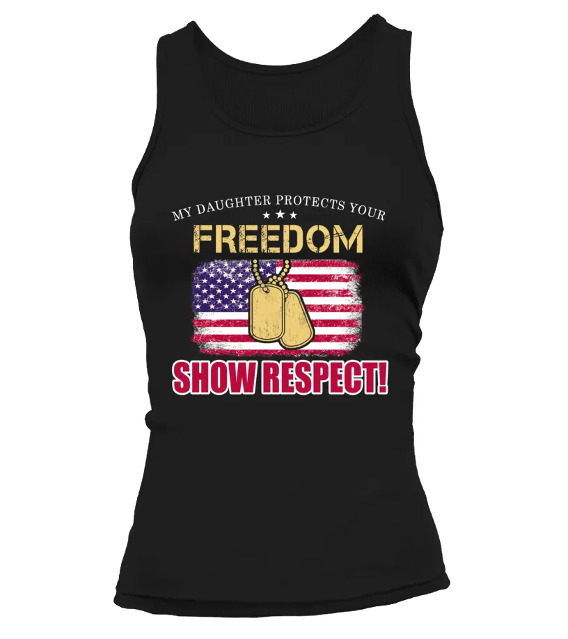 Army Mom Daughter Show Respect T-shirts