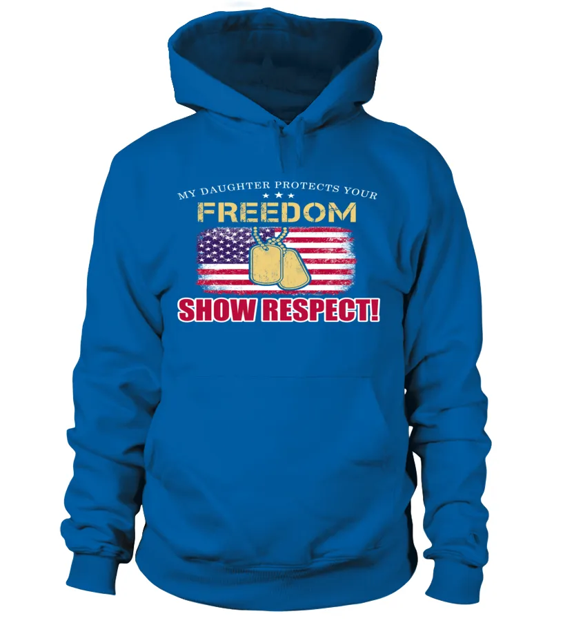 Army Mom Daughter Show Respect T-shirts