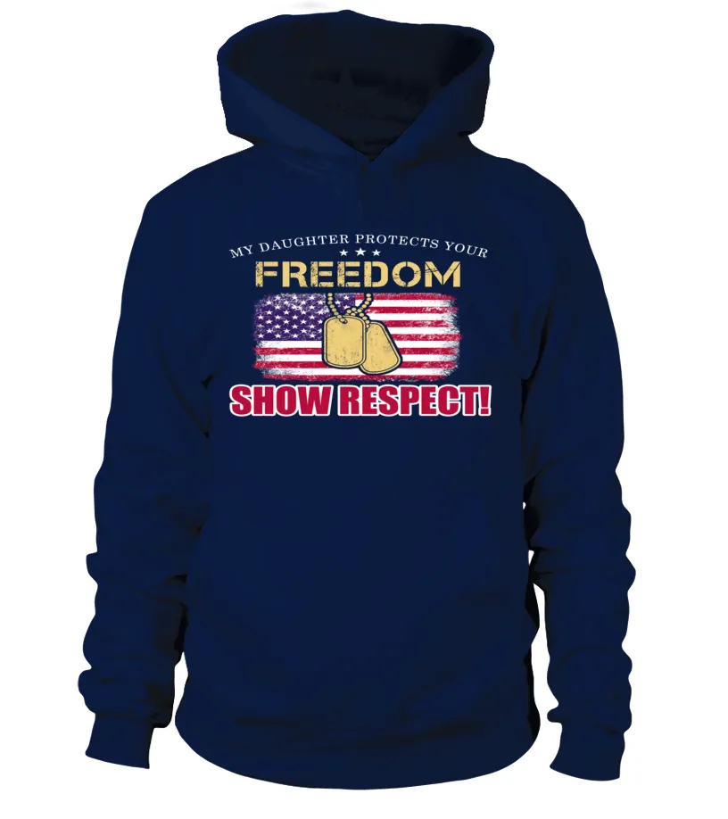 Army Mom Daughter Show Respect T-shirts