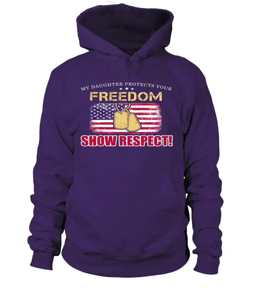 Army Mom Daughter Show Respect T-shirts