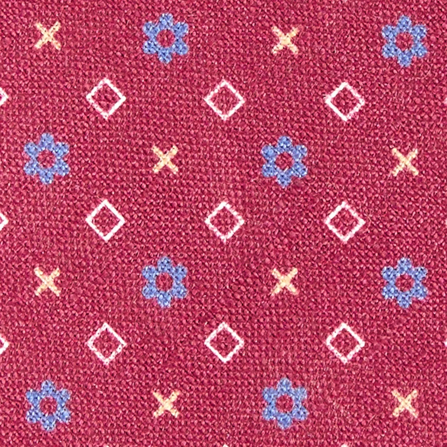 BURGUNDY SARTORIAL COTTON AND SILK TIE