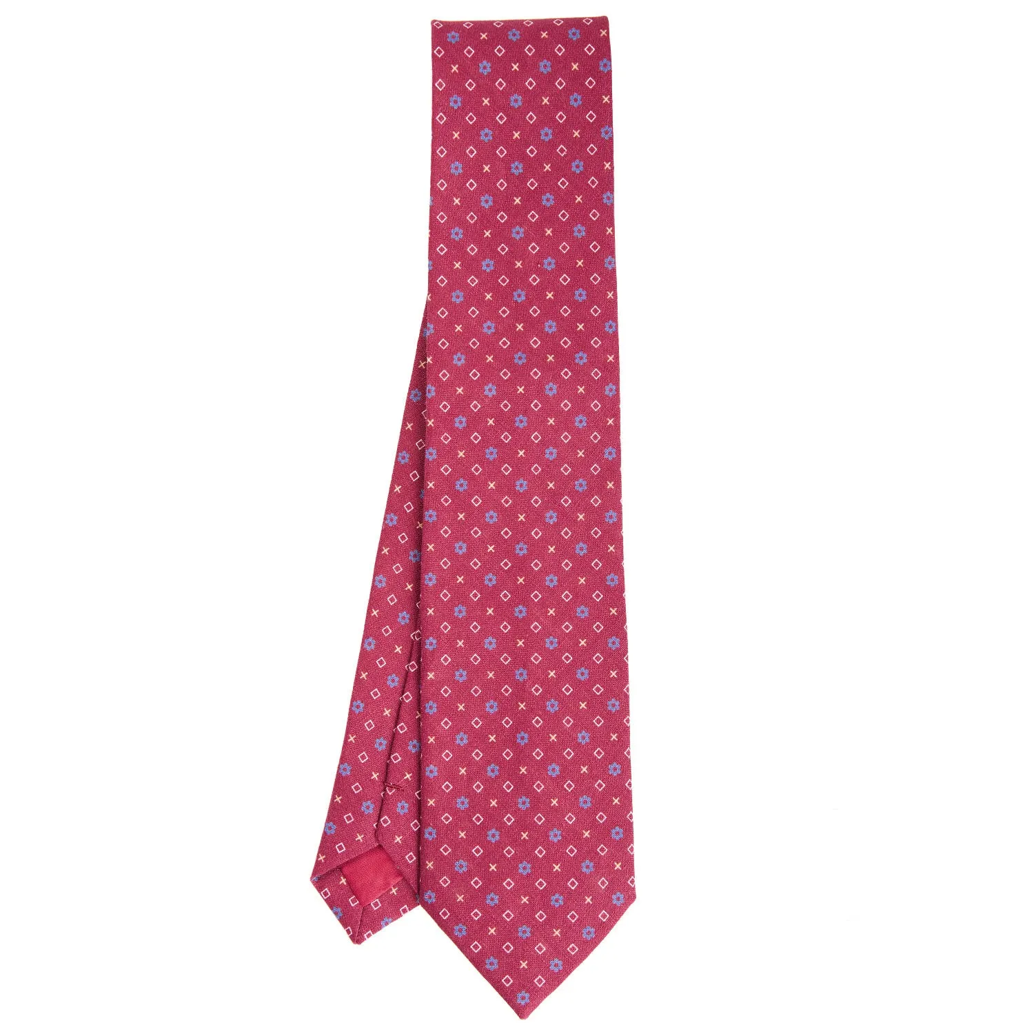 BURGUNDY SARTORIAL COTTON AND SILK TIE