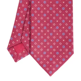 BURGUNDY SARTORIAL COTTON AND SILK TIE