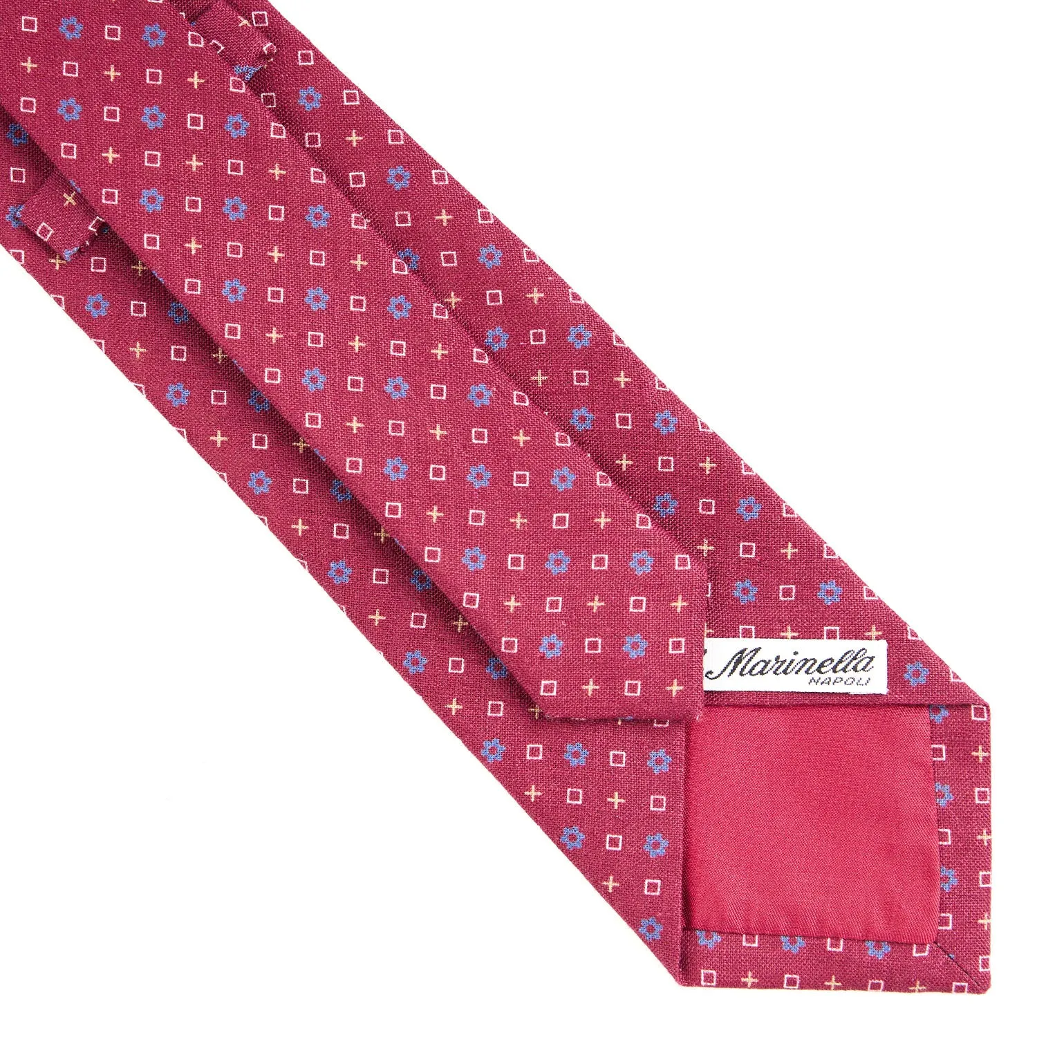 BURGUNDY SARTORIAL COTTON AND SILK TIE