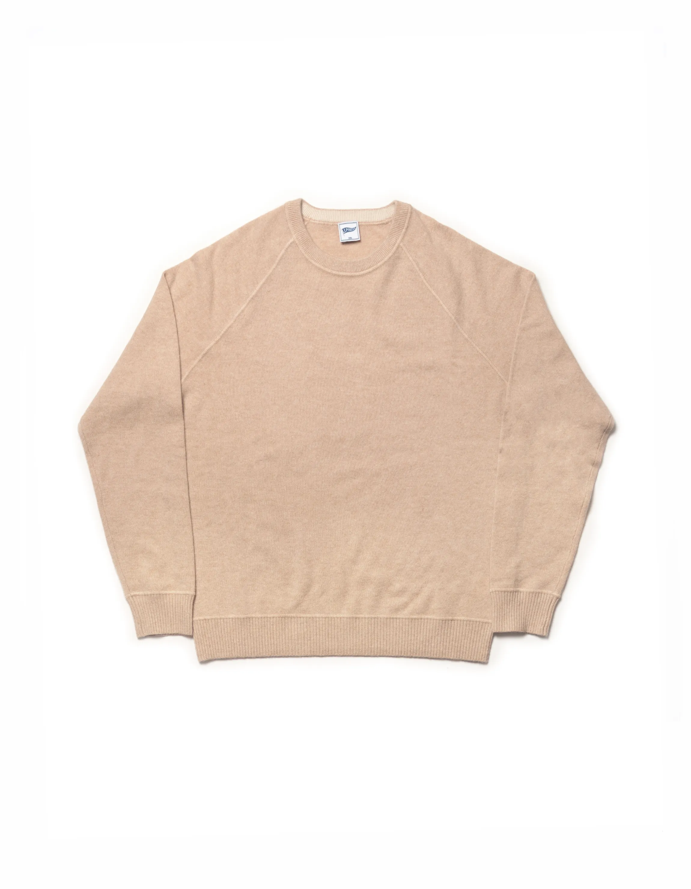 CASHMERE CREW NECK SWEATER - TAN