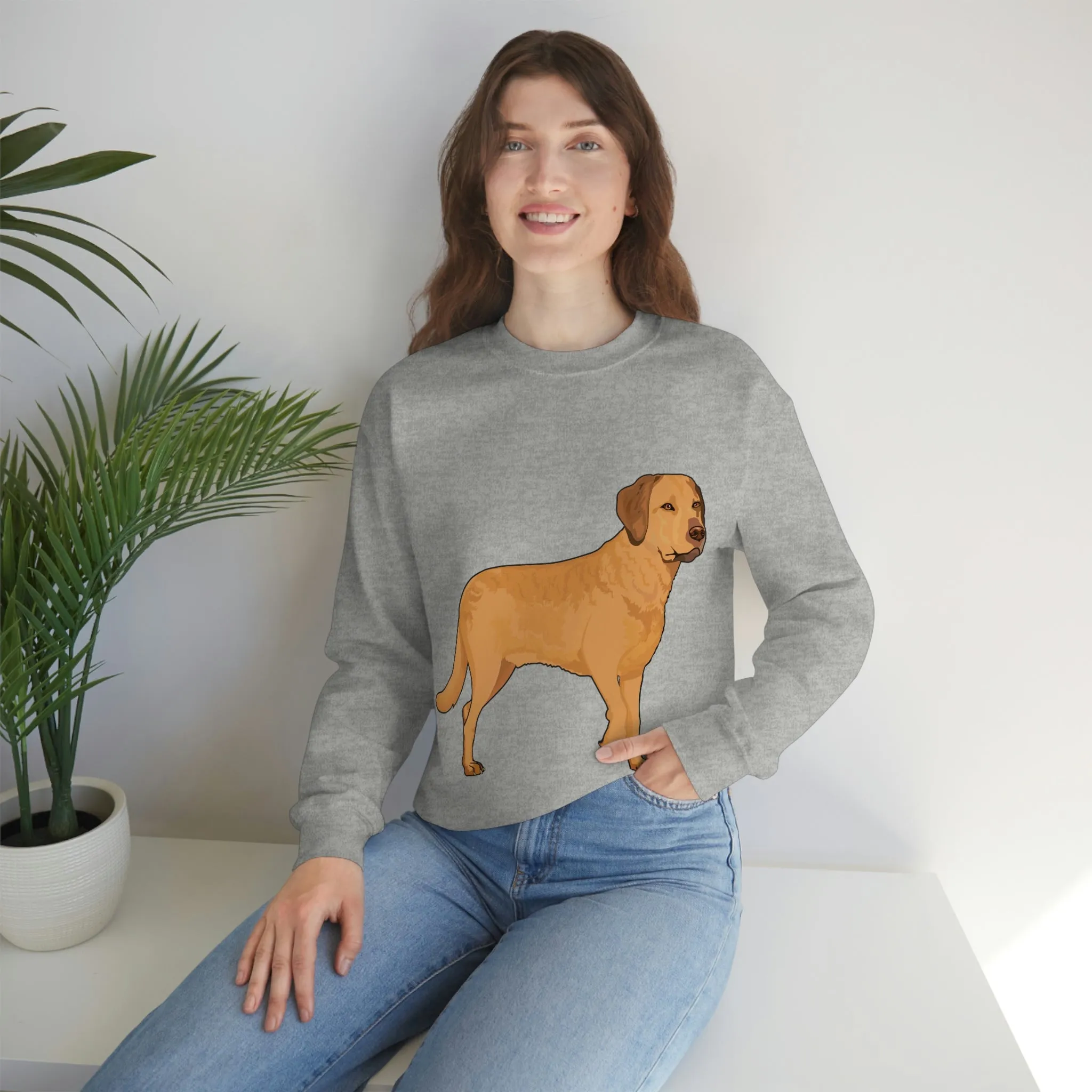 Chesapeake Bay Retriever Unisex Heavy Blend Crewneck Sweatshirt, 6 Colors, S - 3XL, Cotton/Polyester, FREE Shipping, Made in USA!!