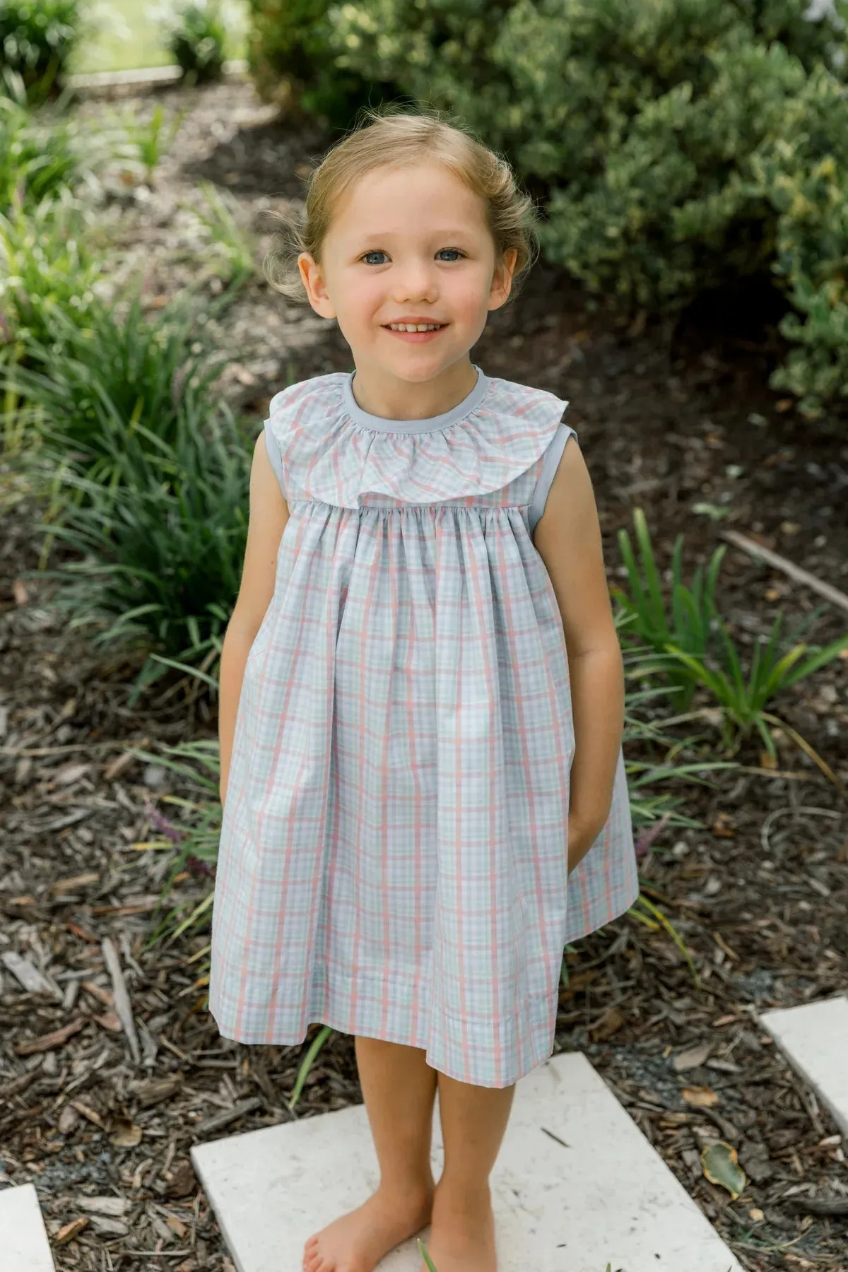 Citrus Plaid Float Dress