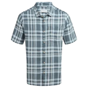 Craghoppers Men&#x27;s Cartwright Short Sleeved Shirt Blue Stone Check | Buy Craghoppers Men&#x27;s Cartwright Short Sleeved Shirt Blue Stone Check here | Outnorth