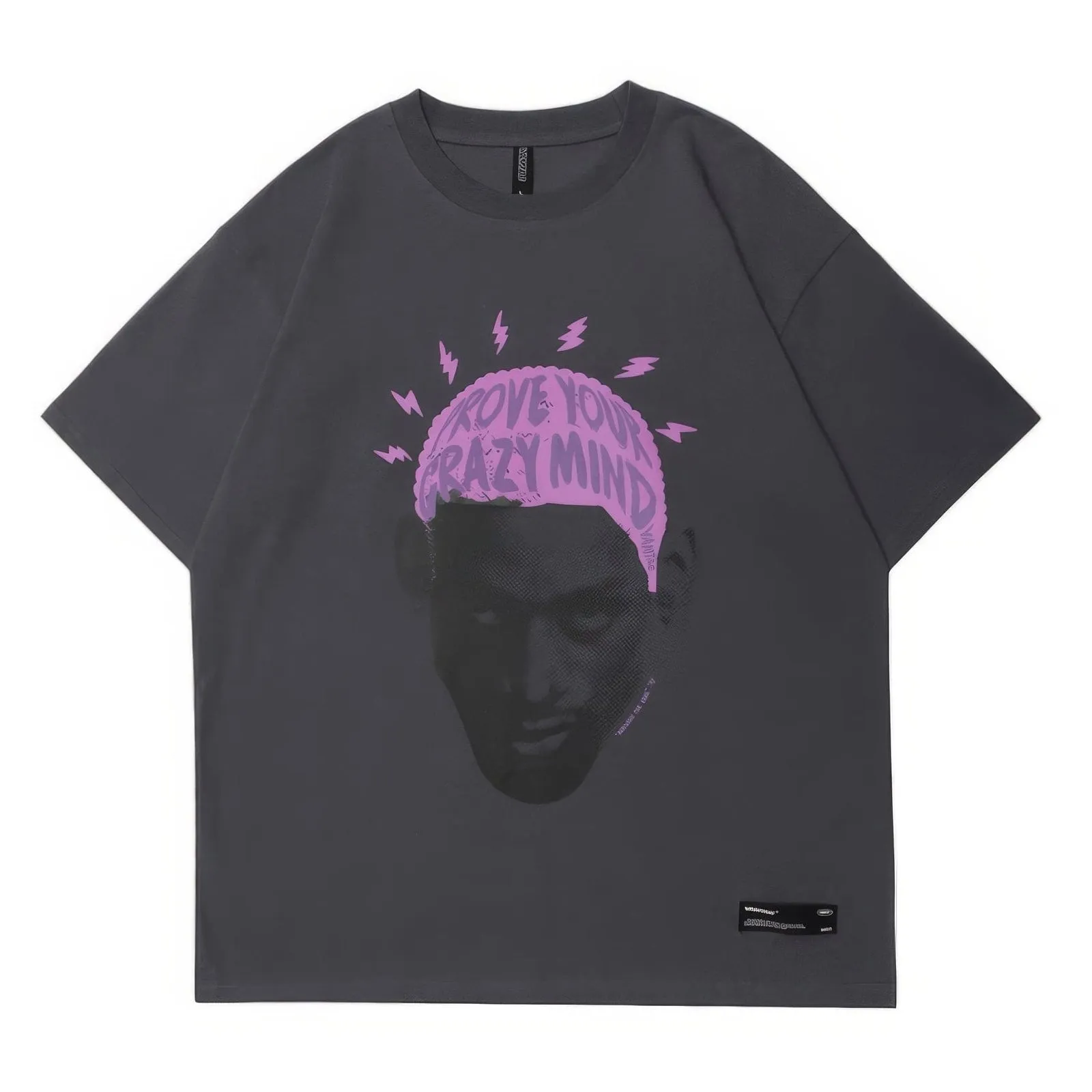 Dennis Rodman The Worm Graffiti Print T-Shirt 