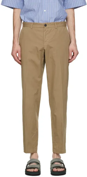 Dries Van Noten Khaki Cotton Trousers