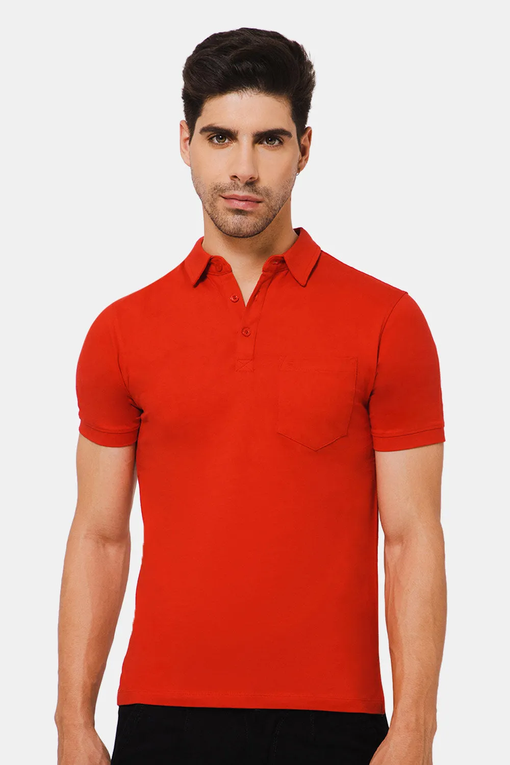 Enhance Polo Tshirt - Red - S421