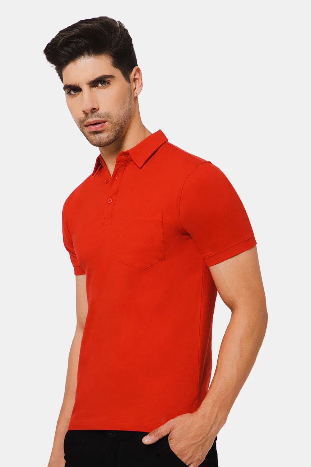 Enhance Polo Tshirt - Red - S421