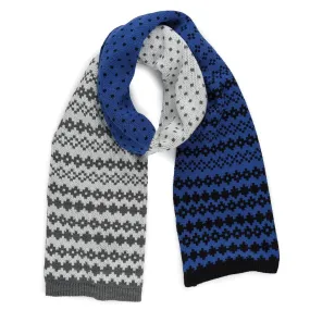 Fair Isle Colorblock Scarf