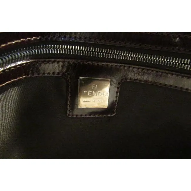 Fendi And Purse Tobacco Zucca Print Leather And Canvas Shoulder Bag