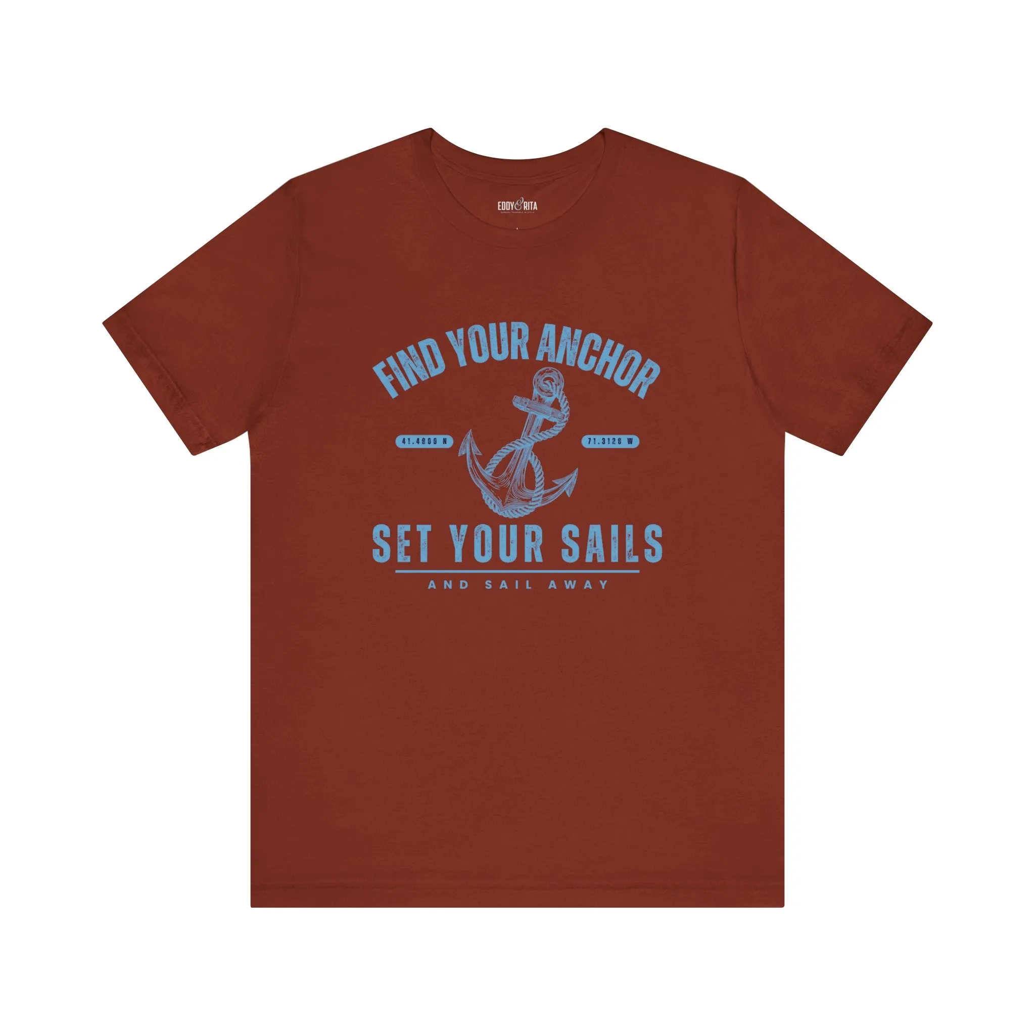 Find Your Anchor Men's Bella Canvas Tee - Sail Away Comfort Statement