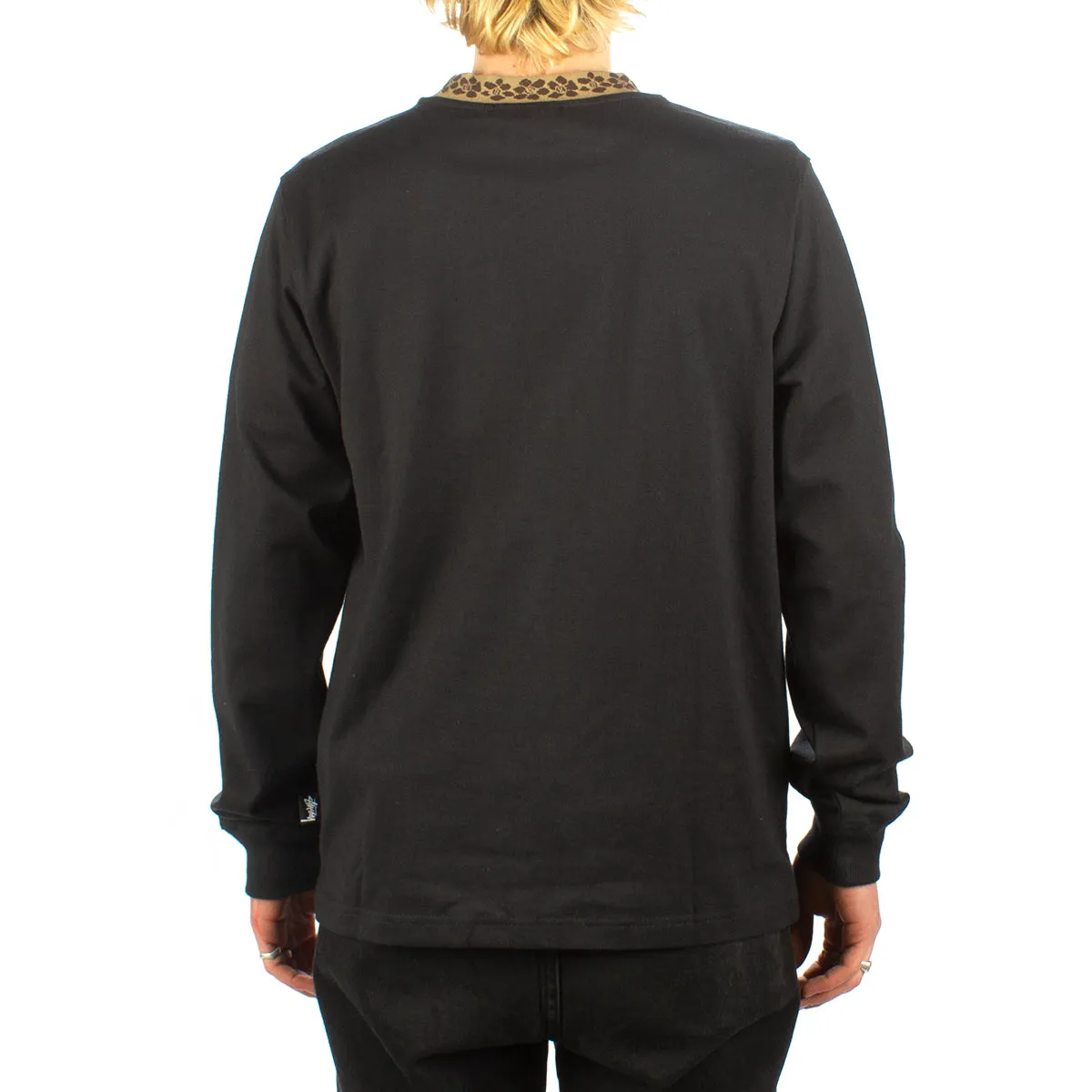 Flower Mock Neck L/S Crew
