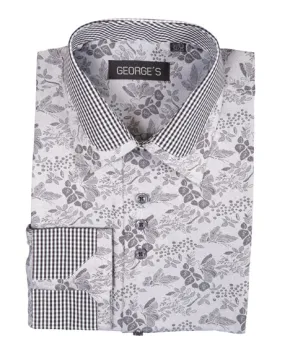 Fortino Landi AH622-BLK Mens Shirt