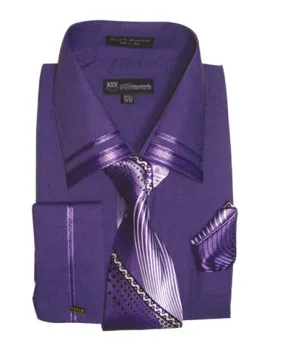 Fortino Landi SG-28-PUR  Mens Shirt