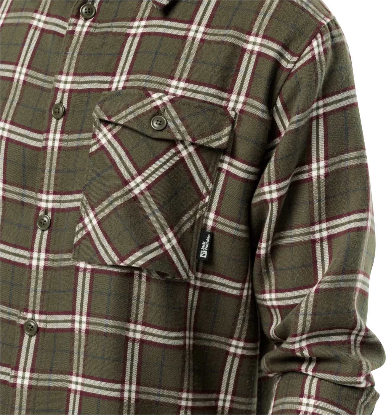 Jack Wolfskin Men&#x27;s Morgenluft Shirt Island Moss 41 | Buy Jack Wolfskin Men&#x27;s Morgenluft Shirt Island Moss 41 here | Outnorth