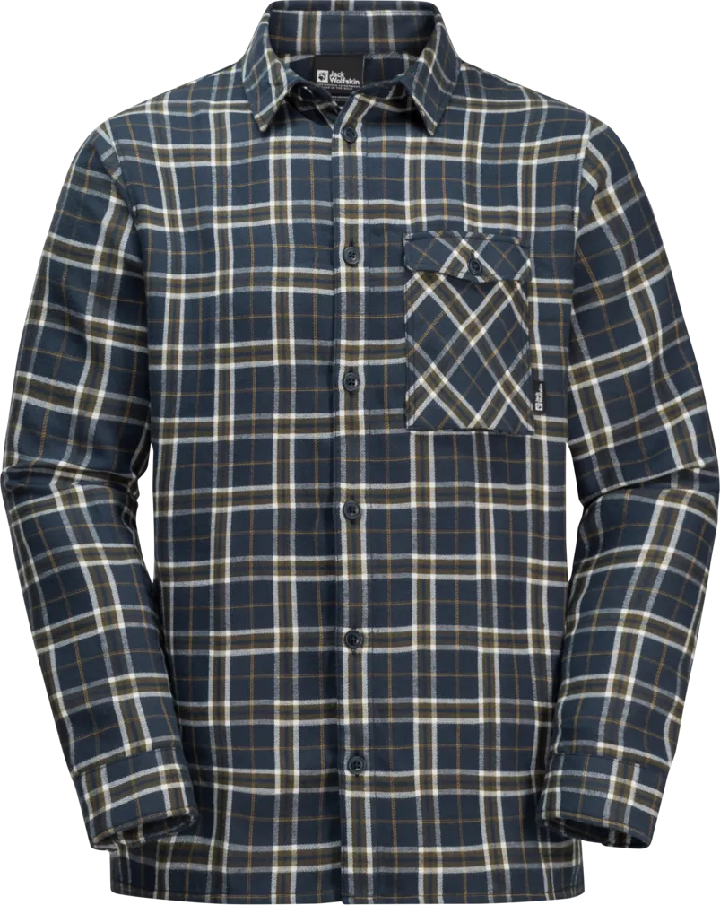 Jack Wolfskin Men&#x27;s Morgenluft Shirt Night Blue 41 | Buy Jack Wolfskin Men&#x27;s Morgenluft Shirt Night Blue 41 here | Outnorth