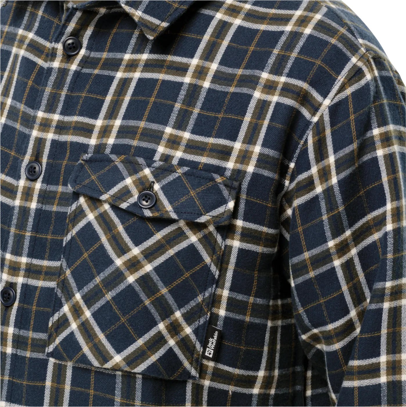 Jack Wolfskin Men&#x27;s Morgenluft Shirt Night Blue 41 | Buy Jack Wolfskin Men&#x27;s Morgenluft Shirt Night Blue 41 here | Outnorth
