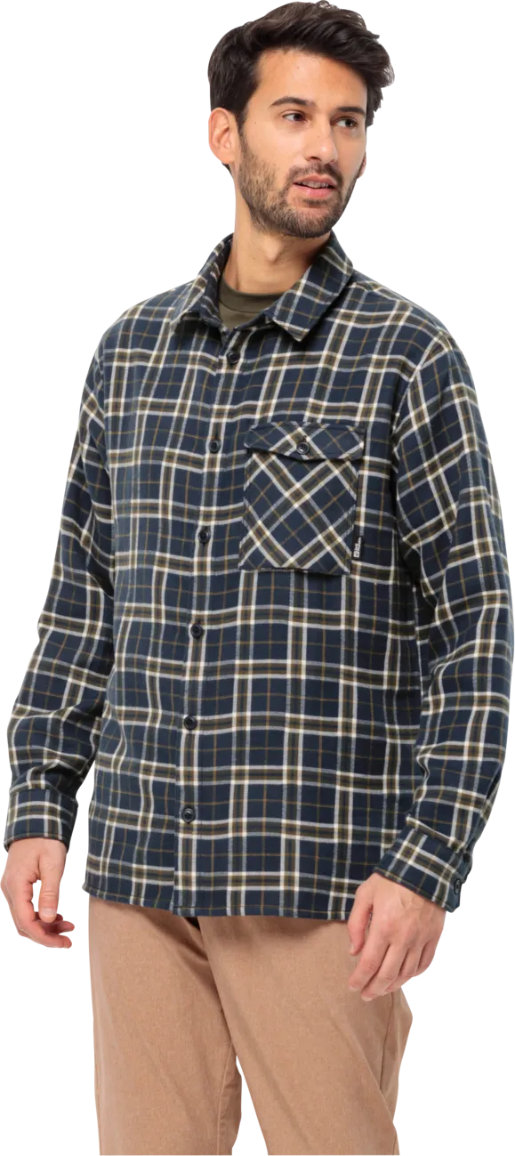Jack Wolfskin Men&#x27;s Morgenluft Shirt Night Blue 41 | Buy Jack Wolfskin Men&#x27;s Morgenluft Shirt Night Blue 41 here | Outnorth