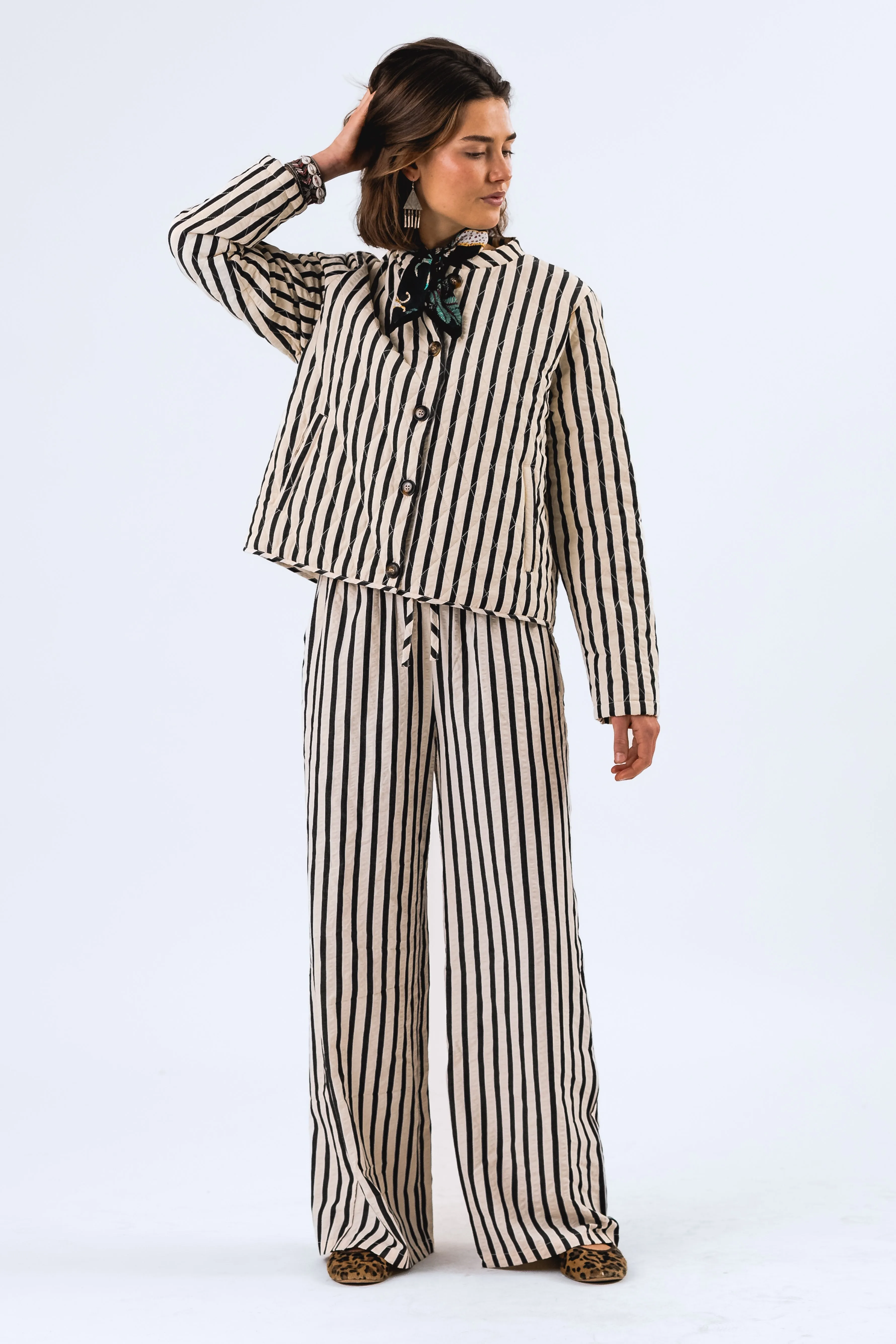 LOLLY'S LAUNDRY Striped Trousers