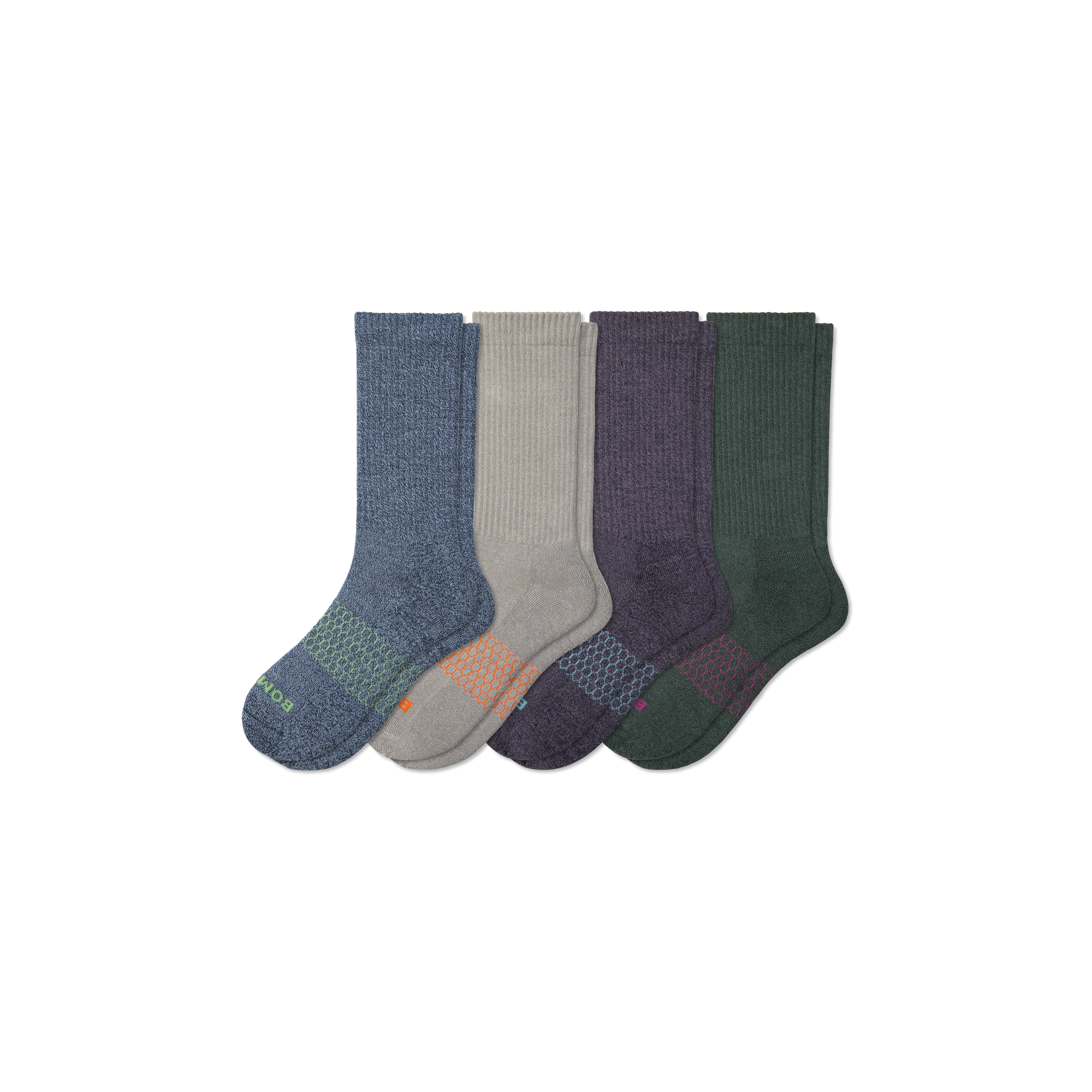Men's Marl Calf Sock 4-Pack