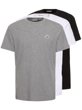 Moncler   Pack of 3 cotton t-shirts 