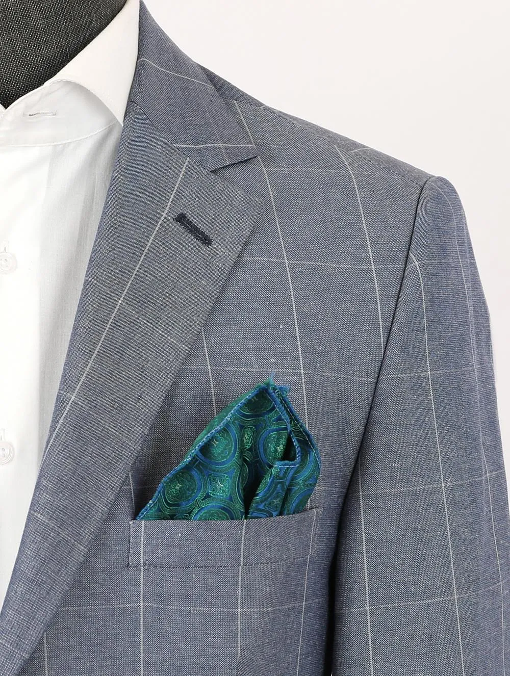 Pewter Grey Pure Linen Men Summer Suit