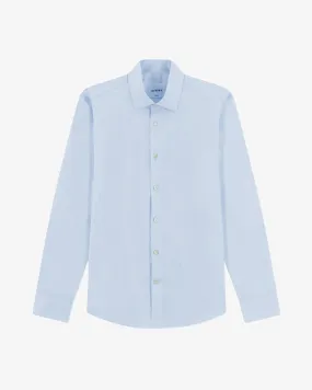 POPELINE Shirt - Bleu Azur