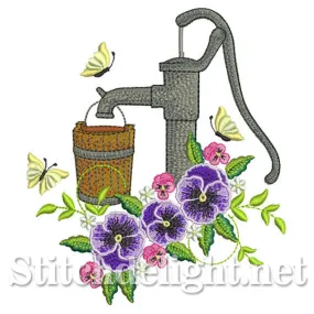 SDS0673 Pansy Vintage Waterpump