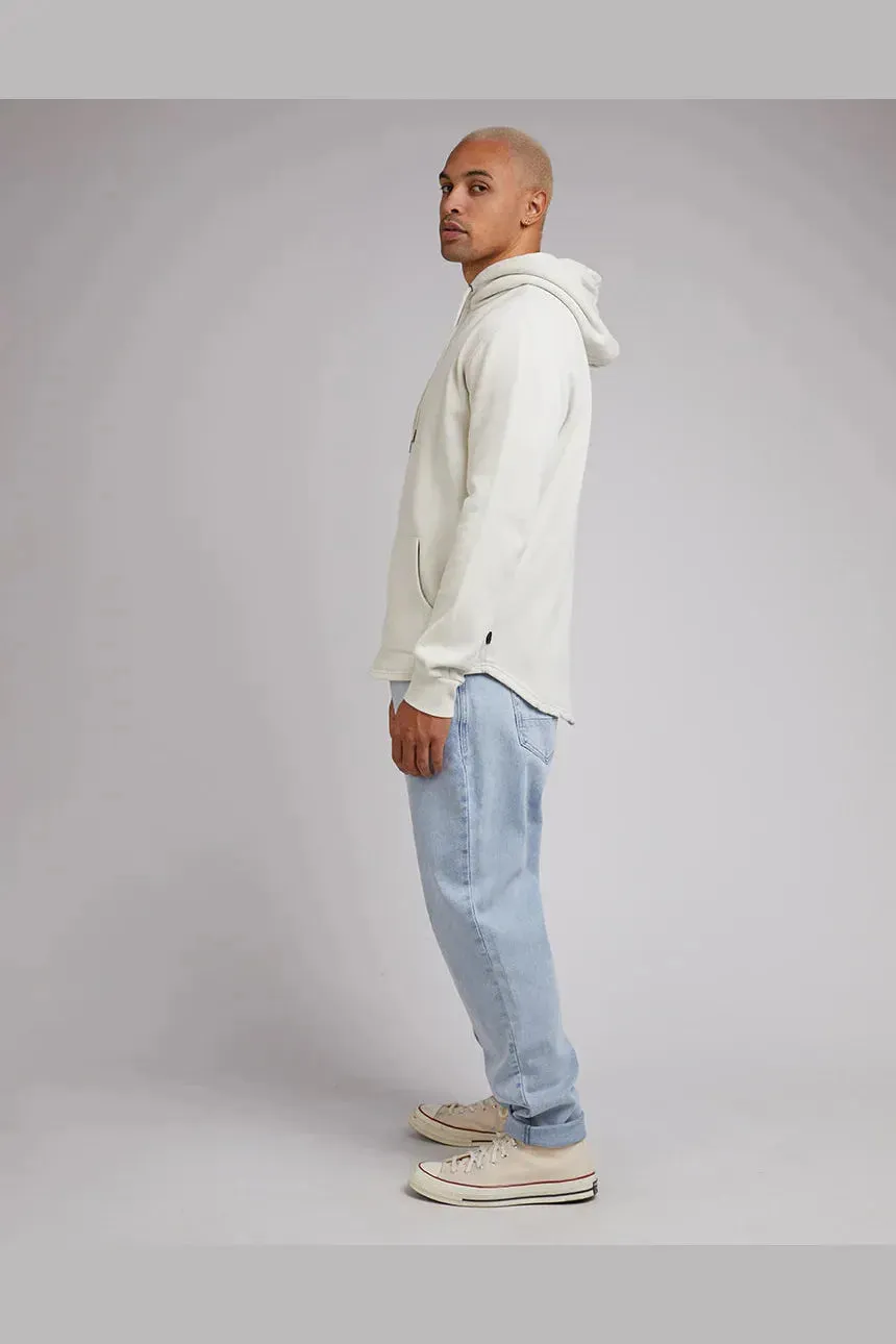 Silent theory curved hem hoody bone