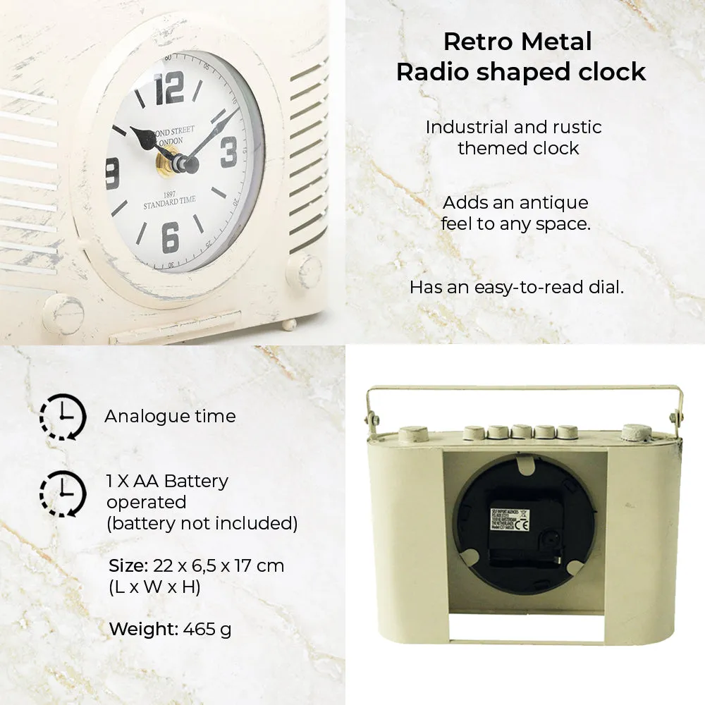 Table Clock - Vintage Radio Model