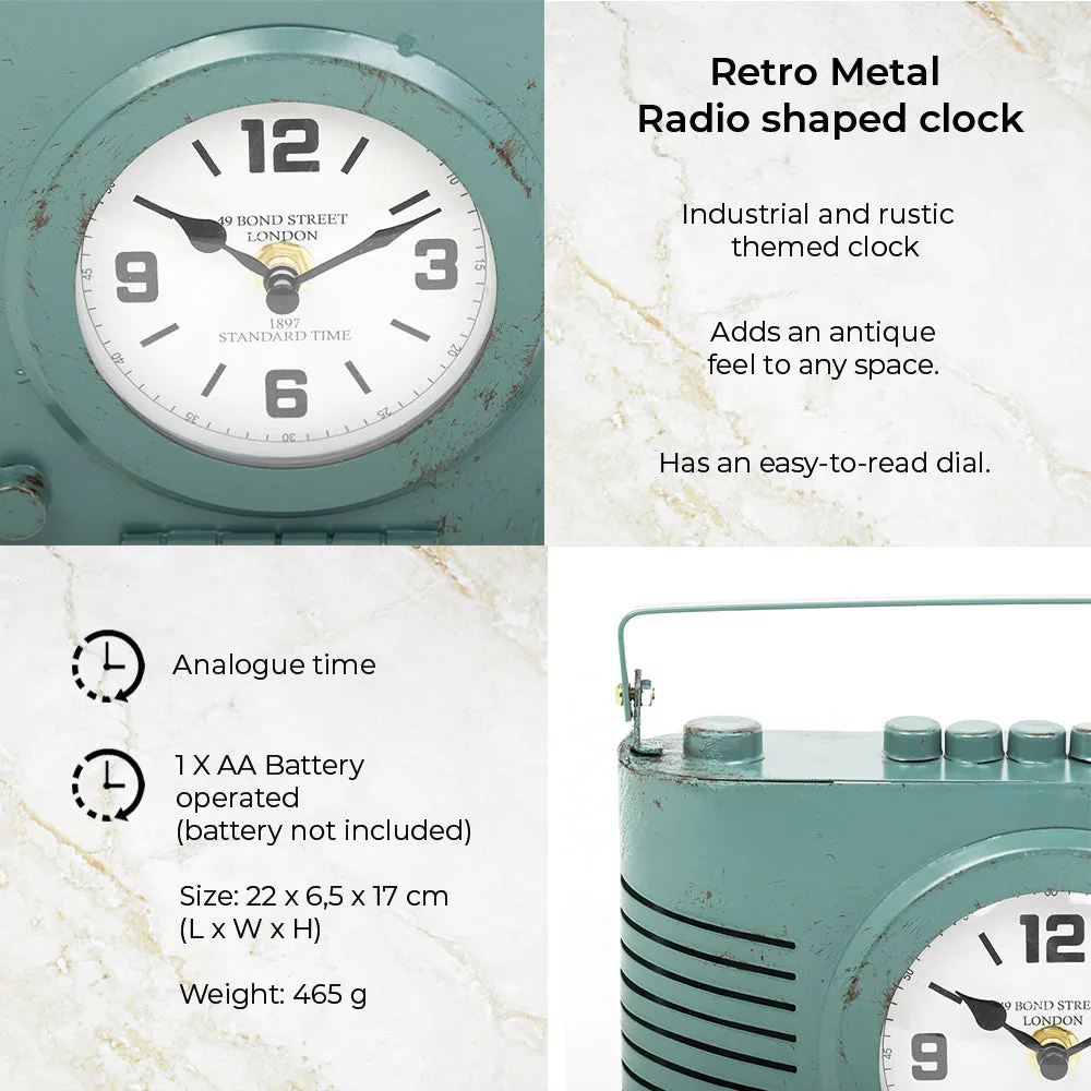 Table Clock - Vintage Radio Model