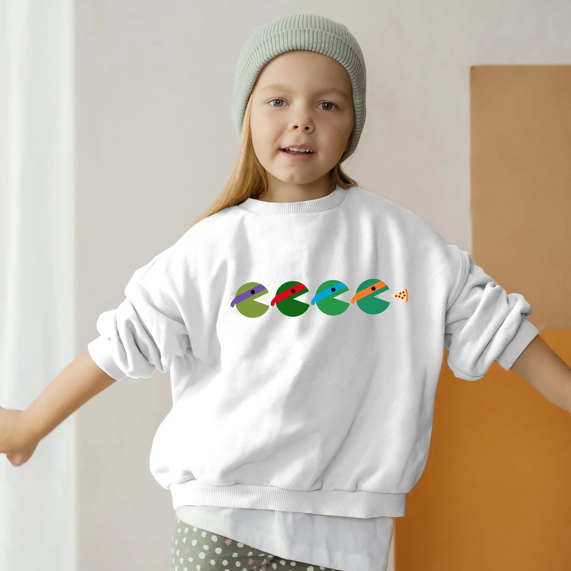 Teenage Mutant Ninja Turtles Pac-man Silhouette Toddler Sweatshirt
