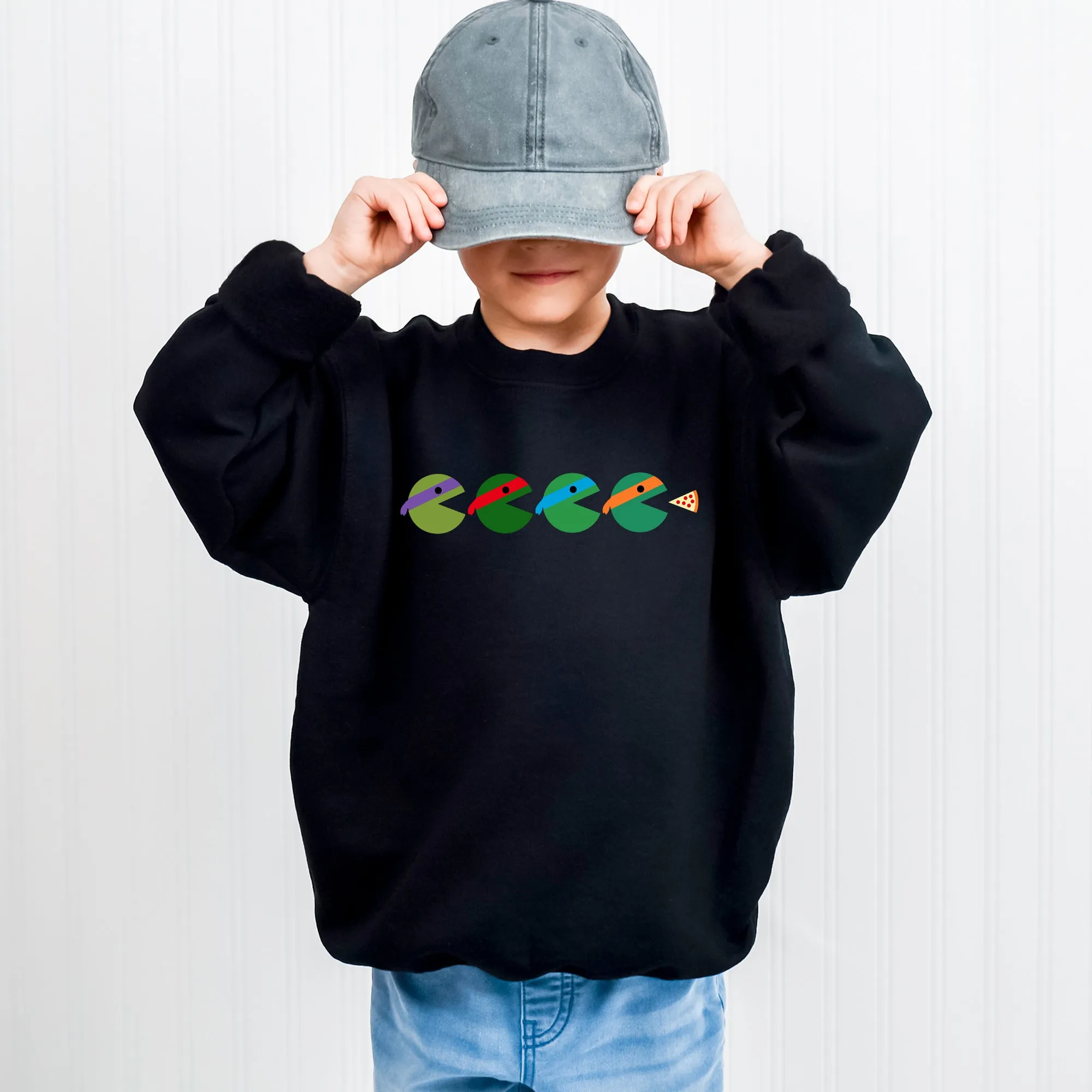 Teenage Mutant Ninja Turtles Pac-man Silhouette Toddler Sweatshirt