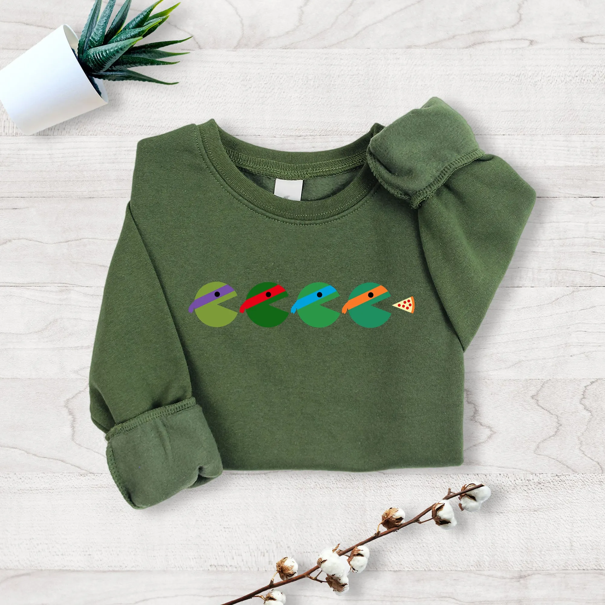 Teenage Mutant Ninja Turtles Pac-man Silhouette Toddler Sweatshirt