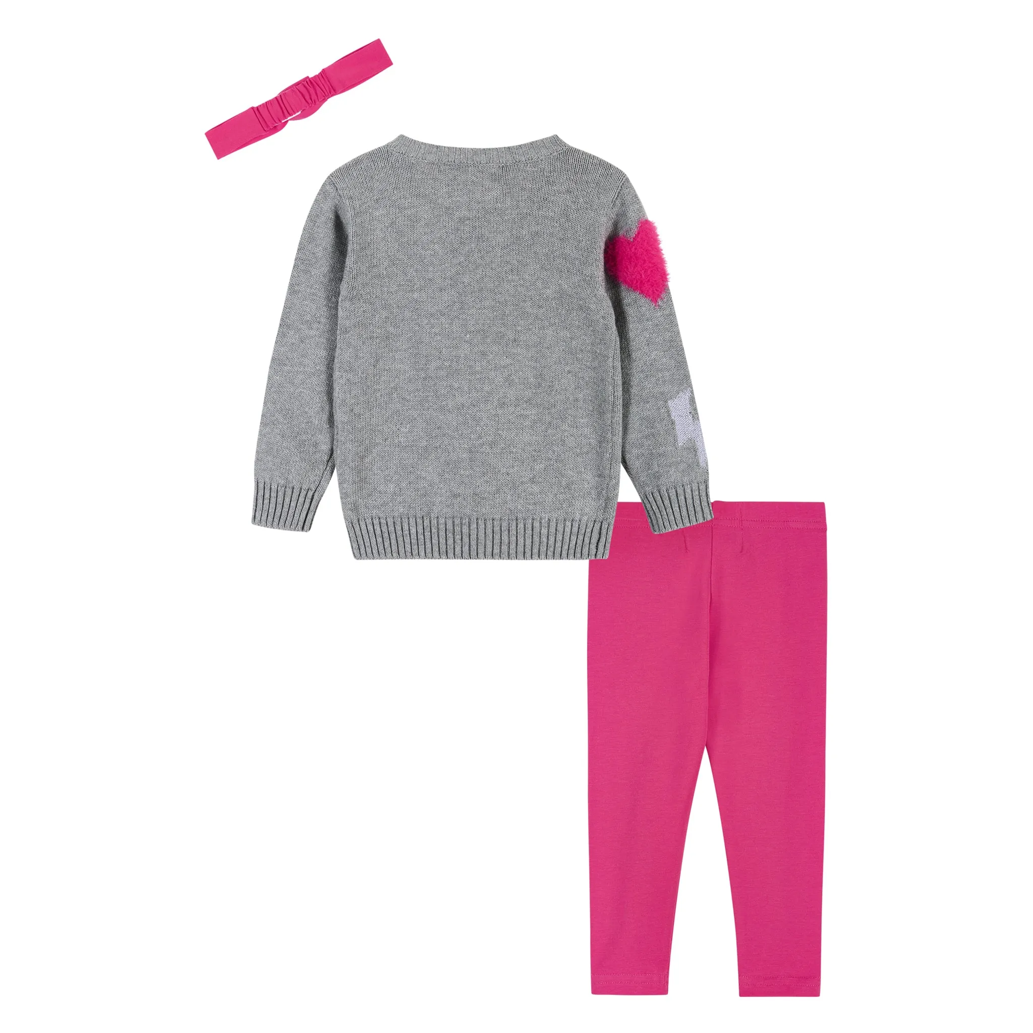 TMNT x Andy & Evan® | Baby Chenille Heart & Star Sweater Set| Grey