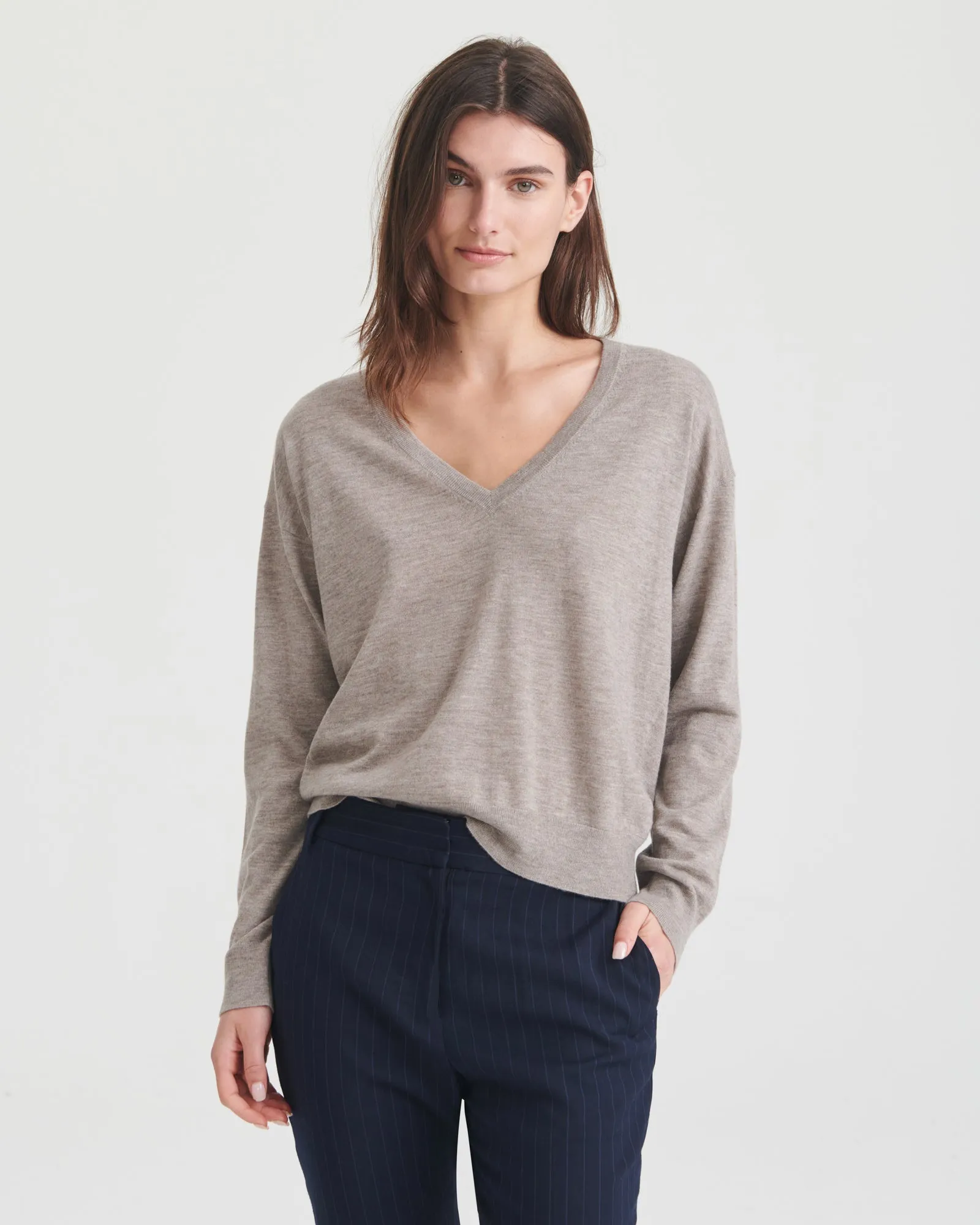 Ultra Fine Cashmere V-Neck