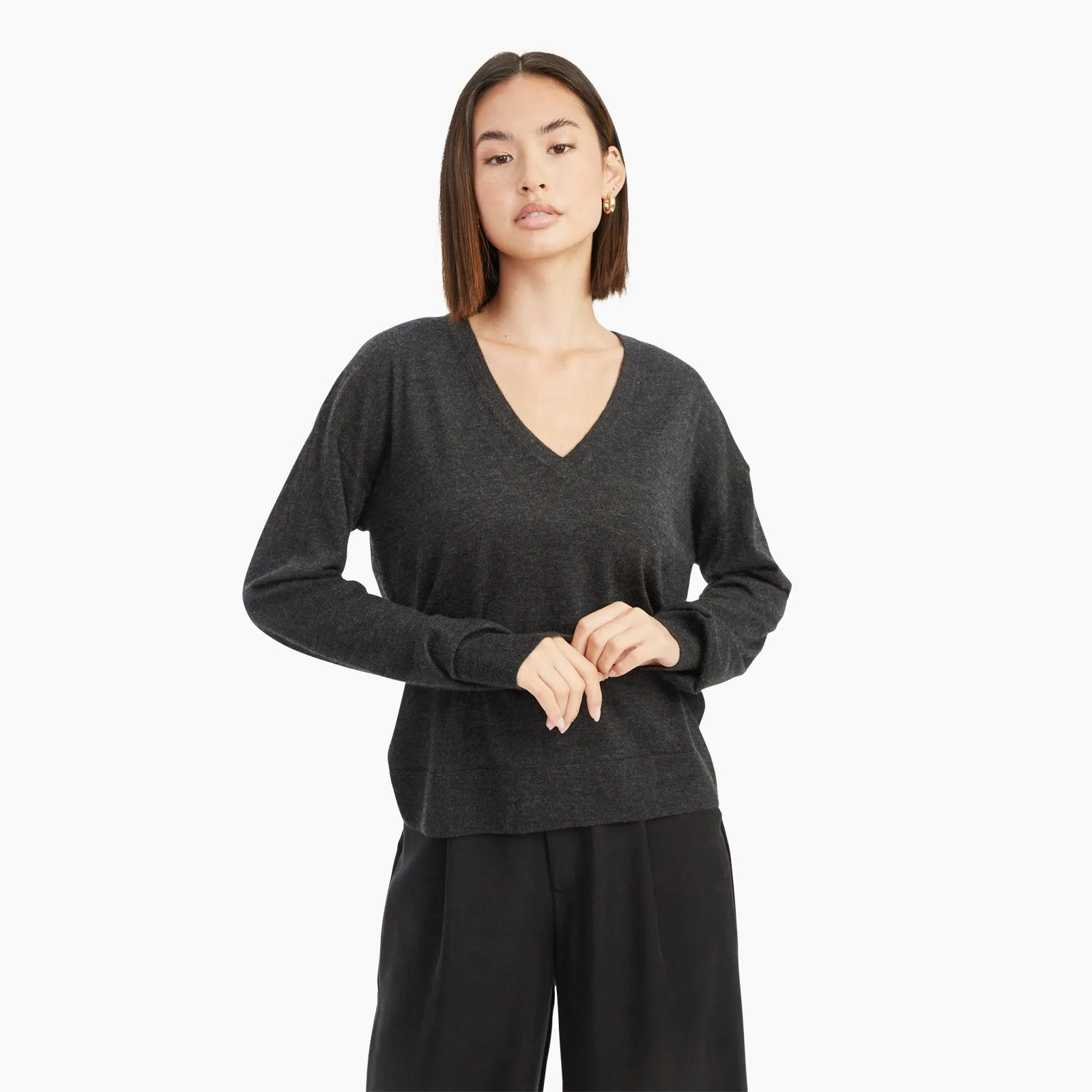 Ultra Fine Cashmere V-Neck