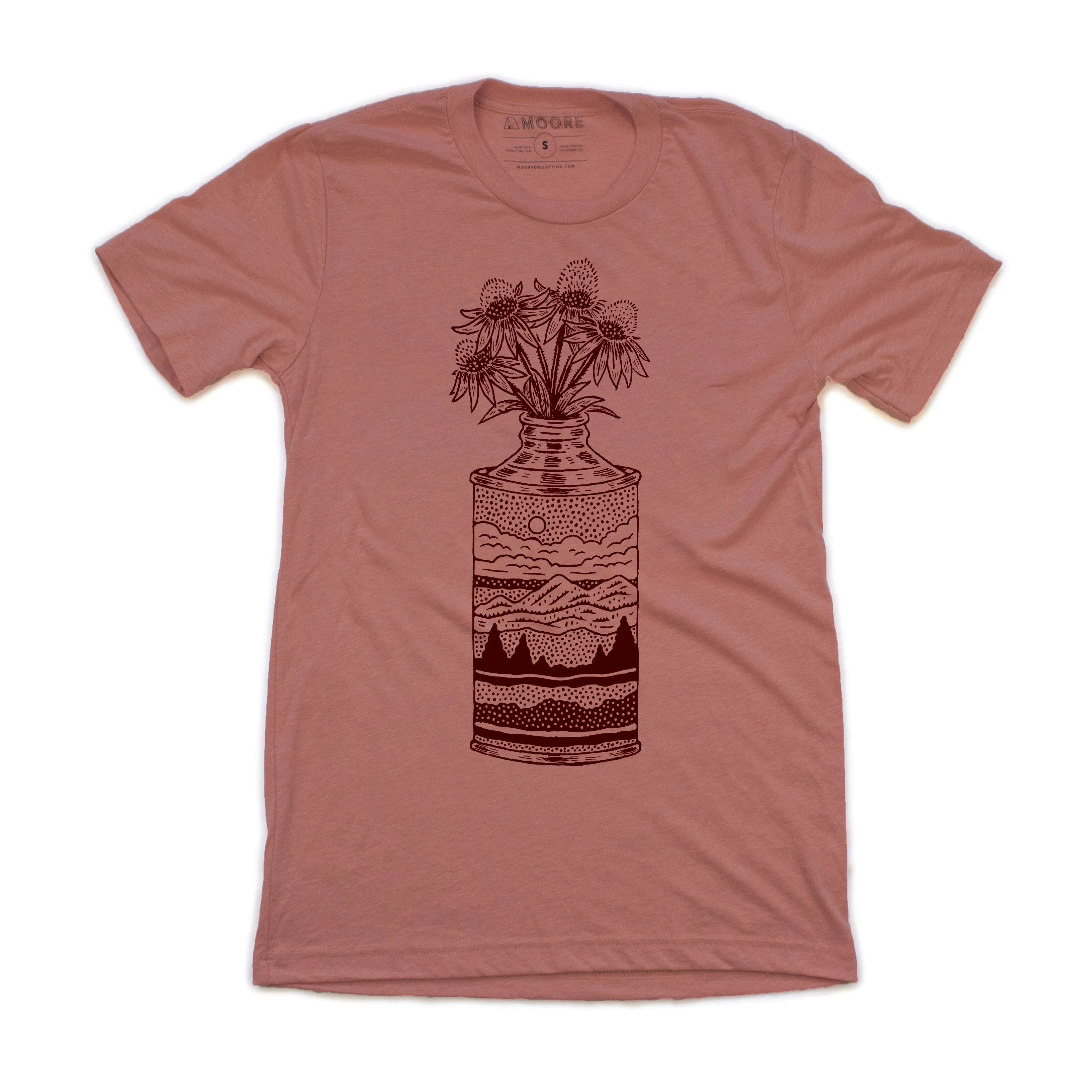 Wildflower Can Tee -Mauve